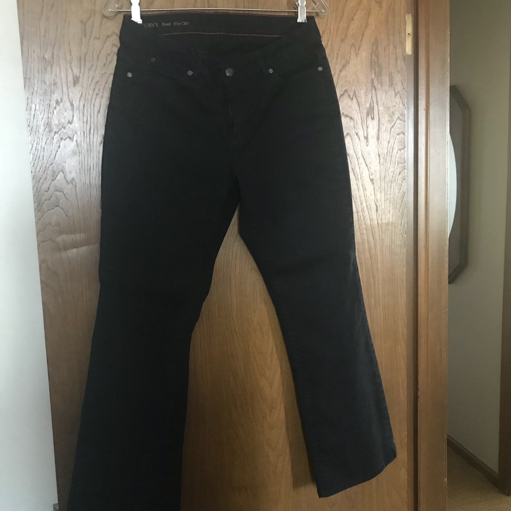 Talbots curvy boot jeans black